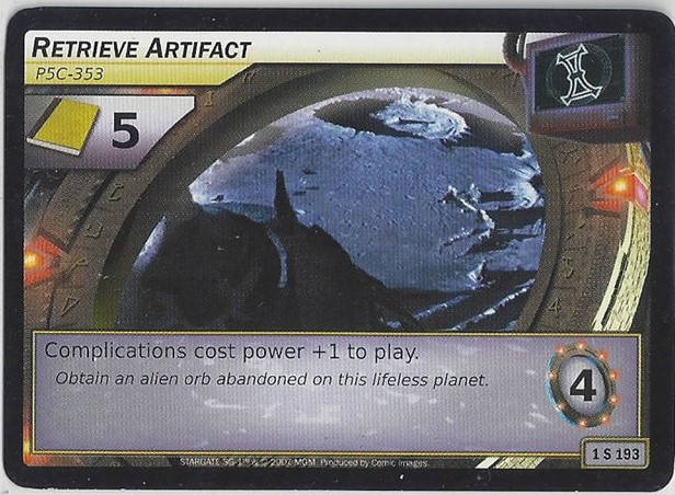 Retrieve Artifact, P5C-353